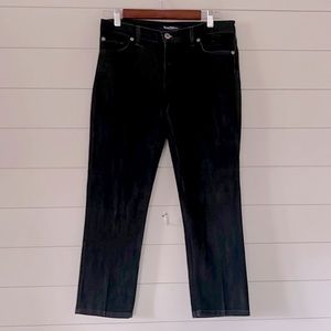 Slim Straight Dark Wash Ankle (26”) David Kahn Size 28